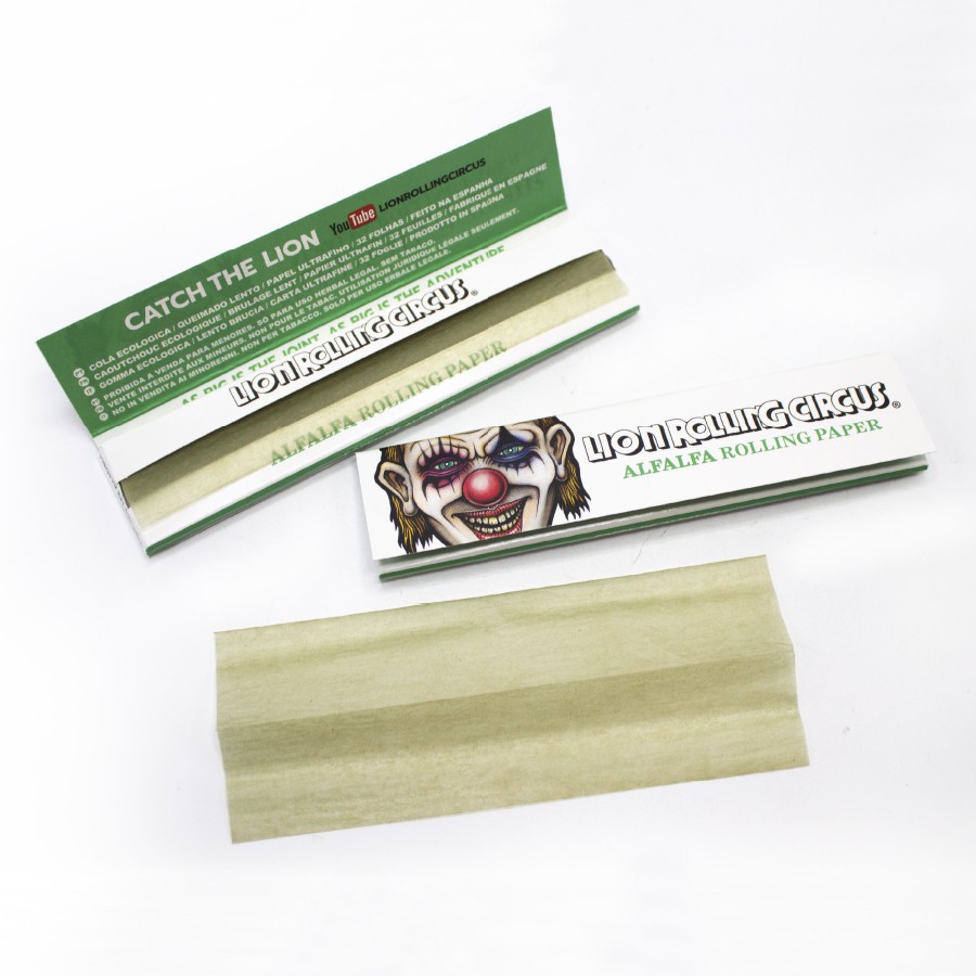 Papel Alfalfa Slim King Size x 50u. Lion Rolling Circus